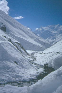 wunderschne weie Berglandschaft