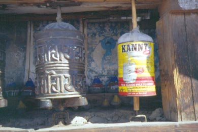 Gebetsmhle aus einer Kaffeedose